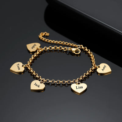 Bracelet Personnalisé Coeur Prénom