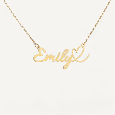 Collier Personnalisé Prénom Femme Coeur