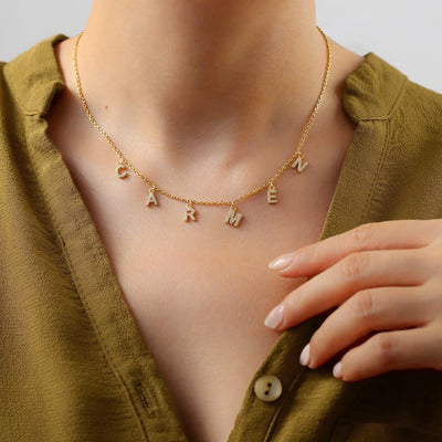 Collier Prénom Lettre Séparée